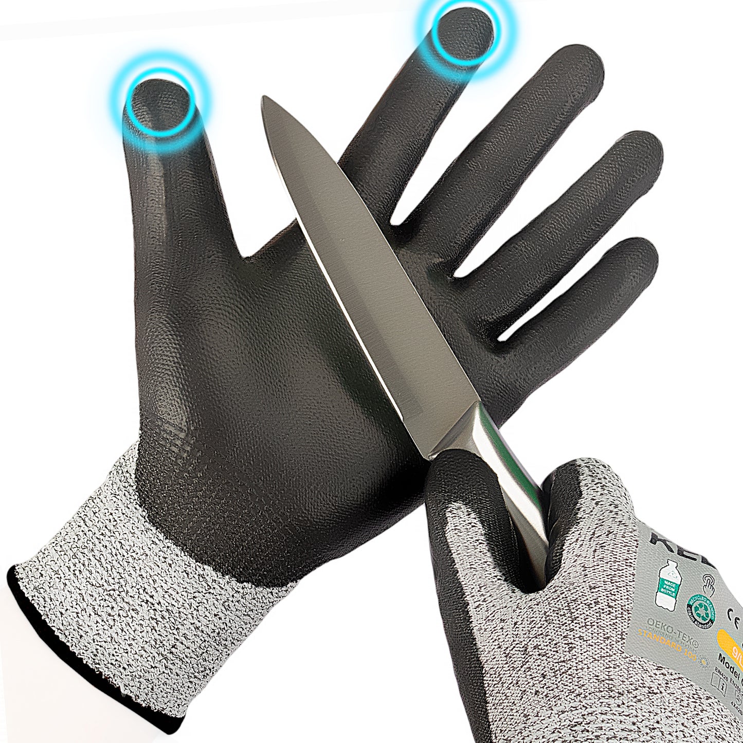 Kebada Cut Resistant Gloves, ANSI A2 - Work Safety, Kitchen & Construction Use, Durable Anti-Cut Protection (160Pairs)