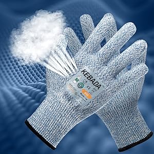 Kebada Cut Resistance Gloves, ANSI A4, Food Grade Cut Proof Gloves, Anti-Cut Rating, 160 Pairs