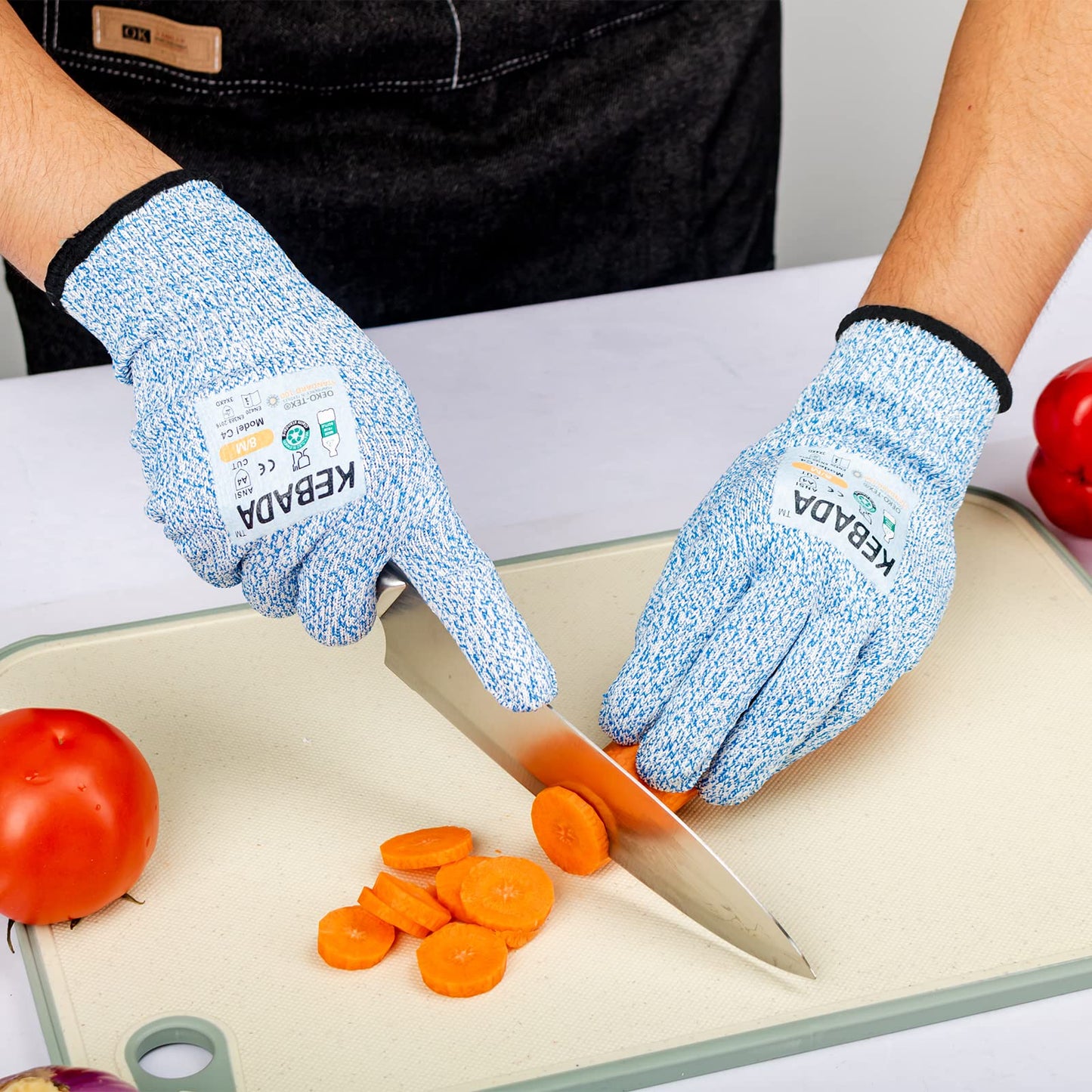 Kebada Cut Resistance Gloves, ANSI A4, Food Grade Cut Proof Gloves, Anti-Cut Rating, 160 Pairs