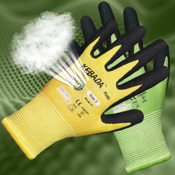Kids Gardening Gloves, Latex Coated Toddler Garden Gloves, Children Work Gloves, 300 Pairs