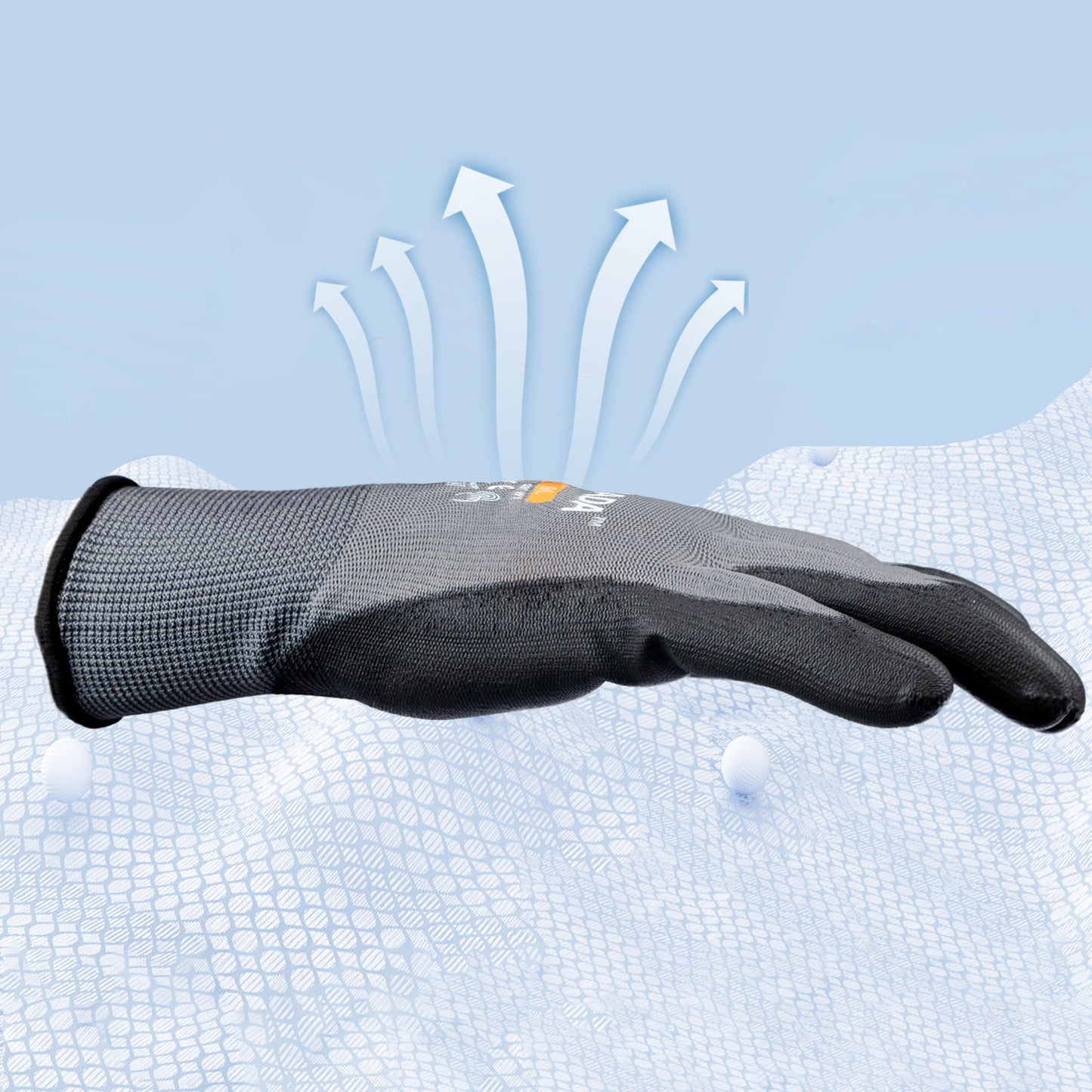 Kebada W1 PU Coated Work Gloves Bulk Pack, General Purpose Gloves for Work,(360 or 480 Pairs)