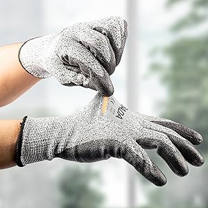 Kebada Cut Resistant Gloves, ANSI A2 - Work Safety, Kitchen & Construction Use, Durable Anti-Cut Protection (160Pairs)