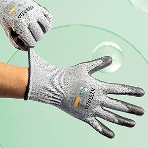 Kebada Cut Resistant Gloves, ANSI A2 - Work Safety, Kitchen & Construction Use, Durable Anti-Cut Protection (160Pairs)
