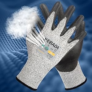 Kebada Cut Resistant Gloves, ANSI A2 - Work Safety, Kitchen & Construction Use, Durable Anti-Cut Protection (160Pairs)