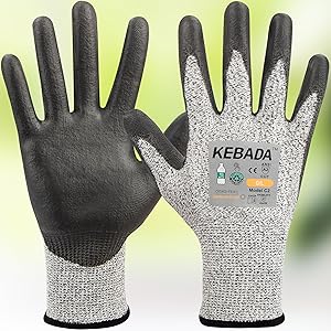Kebada Cut Resistant Gloves, ANSI A2 - Work Safety, Kitchen & Construction Use, Durable Anti-Cut Protection (160Pairs)