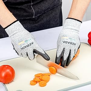 Kebada Cut Resistant Gloves, ANSI A2 - Work Safety, Kitchen & Construction Use, Durable Anti-Cut Protection (160Pairs)