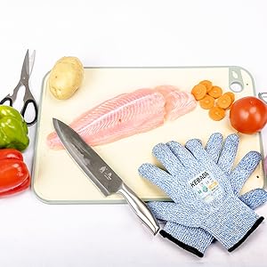 Kebada Cut Resistance Gloves, ANSI A4, Food Grade Cut Proof Gloves, Anti-Cut Rating, 160 Pairs