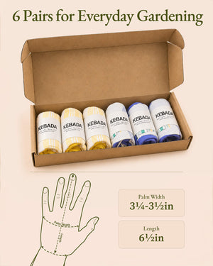 KEBADA G14 Women's Garden Glove Size Chart