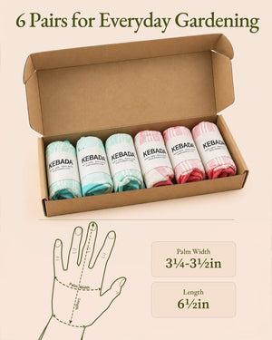KEBADA G23 Women's Garden Glove Size Chart