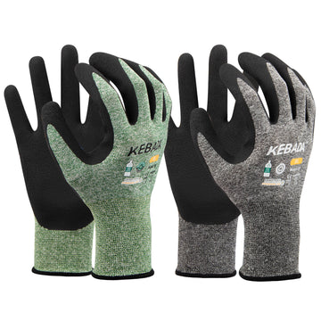 [360-Pair Bulk Pack] Kebada G56 Men's Eco-Friendly Foam Latex Coated Gardening Gloves.