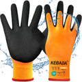 [120-Pair Bulk Pack] Kebada T1 Waterproof Winter Work Gloves - Insulated Fleece Lined