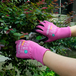 KEBADA W1 Pink Work Gloves Used for Gardening and Pruning