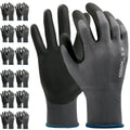 [360-Pair Bulk Pack] Kebada W5 Foam Nitrile Coated Work Gloves - Oil Resistant
